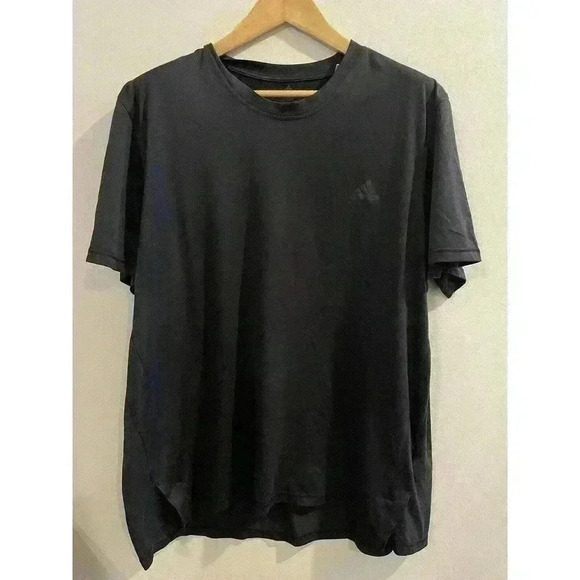 Adidas Men's Shirts 2XL XXL Black Short Sleeve t-shirt Logo Lot Bundle - Picture 2 of 6